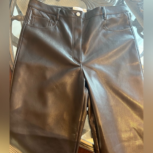 ARITZIA MELINA LEATHER PANTS - Picture 4 of 9